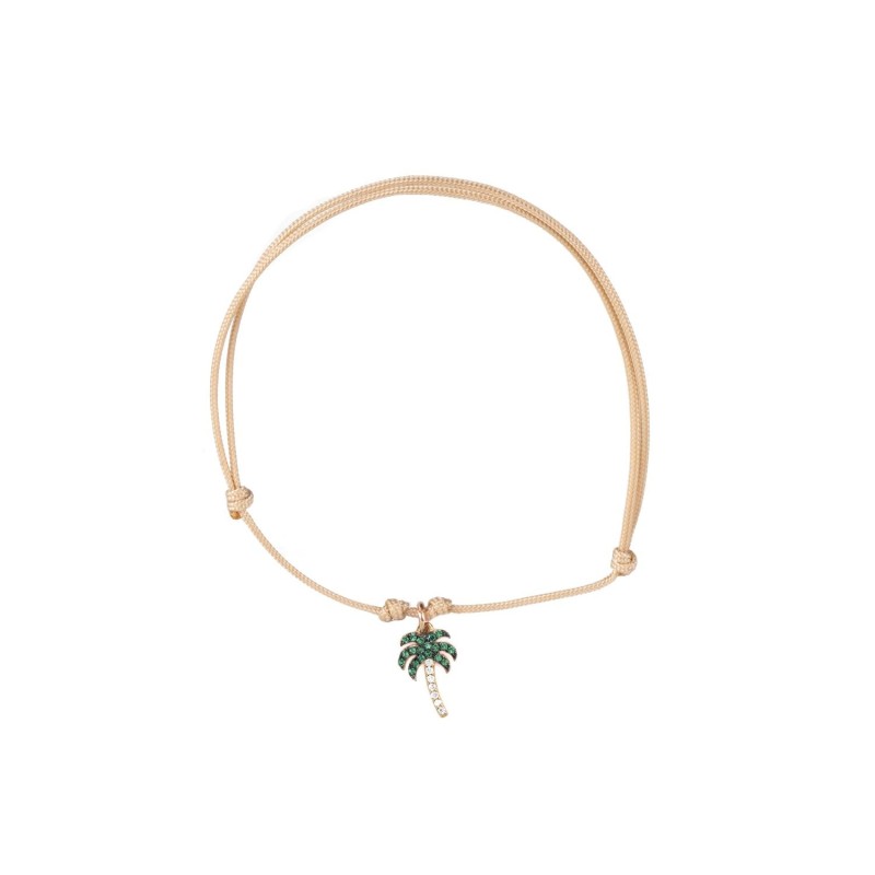 Bracciale Feel Rainbow Argento Cordino Palma