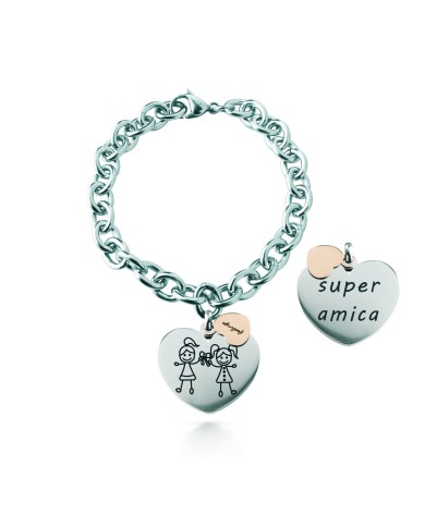 Bracciale Catena rolò, acciaio – Super Amica