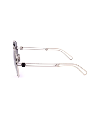 OCCHIALI DA SOLE UOMO PHILIPP PLEIN SUNGLASSES SPP048M SHINY PALLADIUM