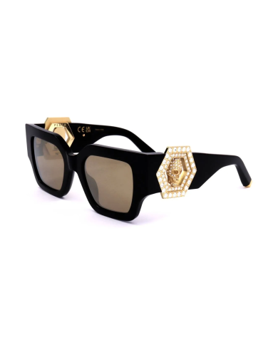 OCCHIALI DA SOLE DONNA PHILIPP PLEIN SUNGLASSES SPP103S SHINY GREY GOLD