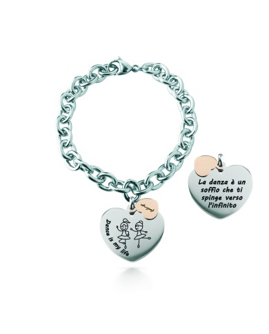 Bracciale Catena rolò, acciaio &#8211; Dance is my life