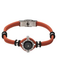 Bracciale con bussola arancio