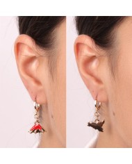 Orecchini in Metallo con sicilia e etna