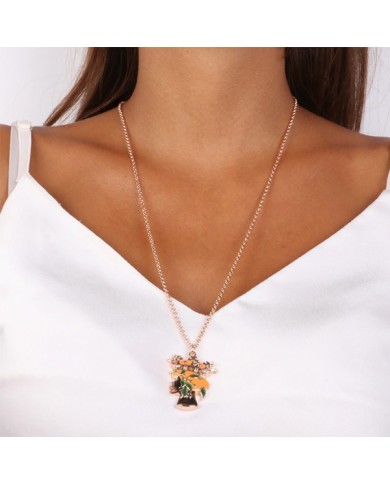 Collana in Metallo con pendente testa di moro donna con smalti e cristalli colorati