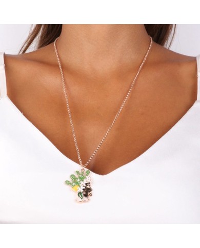 Collana in Metallo con pendente testa di moro con smalti e cristalli colorati