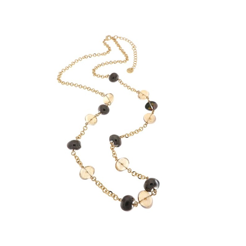 Collana in Metallo con cristalli di Murano