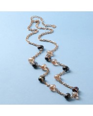 Collana in Metallo con cristalli di Murano