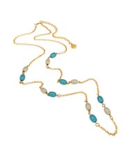 Collana in Metallo con cristalli di colore blu ispirati al vetro di Murano