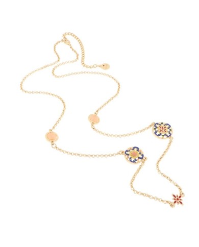 Collana in Metallo con maioliche