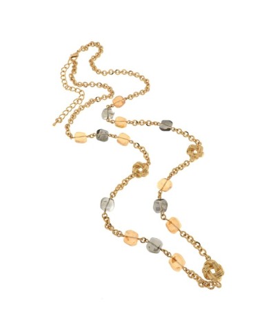 Collana in Metallo con cristalli colorati ispirati al vetro di Murano