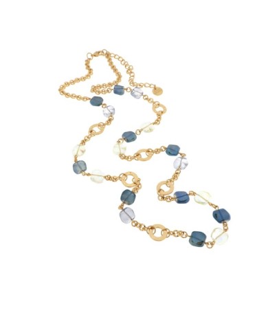 Collana in Metallo con cristalli colorati ispirati al vetro di Murano