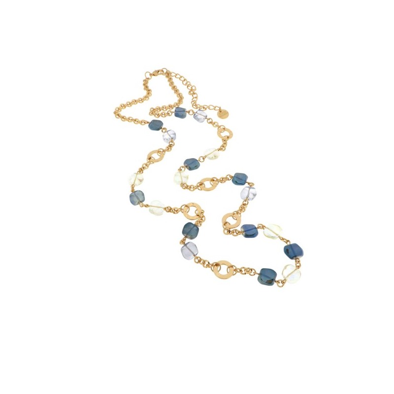 Collana in Metallo con cristalli colorati ispirati al vetro di Murano