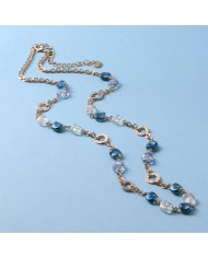 Collana in Metallo con cristalli colorati ispirati al vetro di Murano