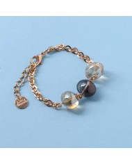 Bracciale in Metallo con cristalli colorati di Murano