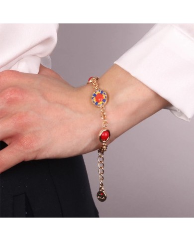 Bracciale in Metallo con maiolica