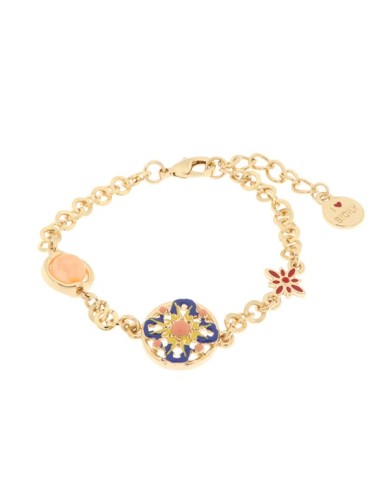 Bracciale in Metallo con maiolica