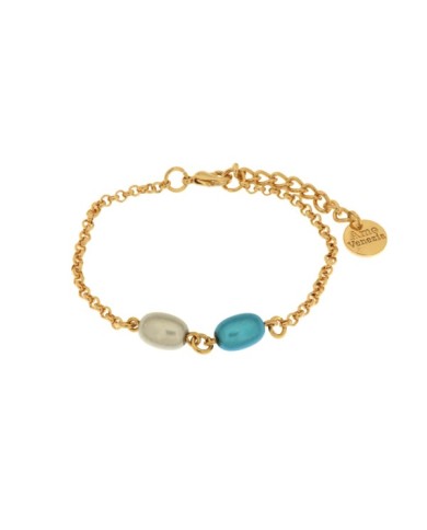 Bracciale in Metallo con cristalli ispirati al vetro di Murano