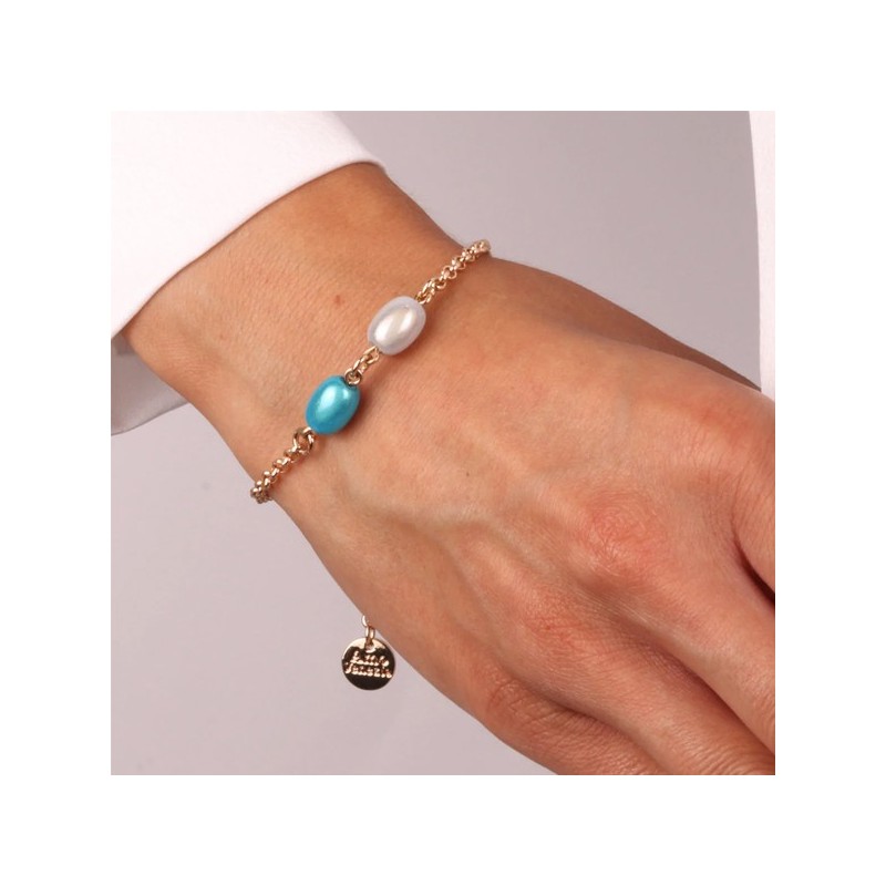 Bracciale in Metallo con cristalli ispirati al vetro di Murano