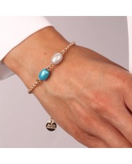 Bracciale in Metallo con cristalli ispirati al vetro di Murano