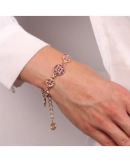 Bracciale in Metallo con maioliche colorate