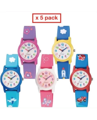 Orologio Q&Q FASHION VR99_PACK 5 KIDS WATCHES / 5 OROLOGI BIMBO Bam...
