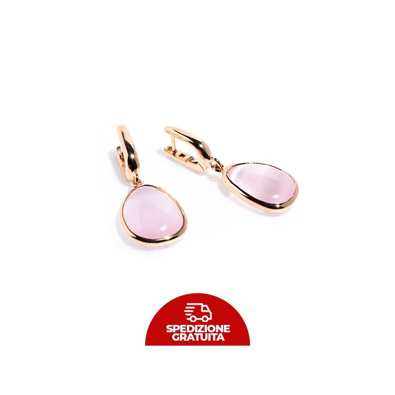 Orecchini Laguna Goccia rosa