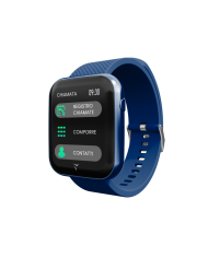 Smartwatch Talk Cassa blu Cinturino Silicone Blu