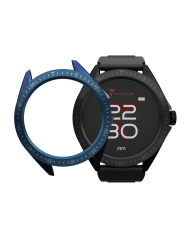 Smartwatch Rocks 2.0 con Cover Intercambiabili Cinturino Nero Cover Nera e Blu