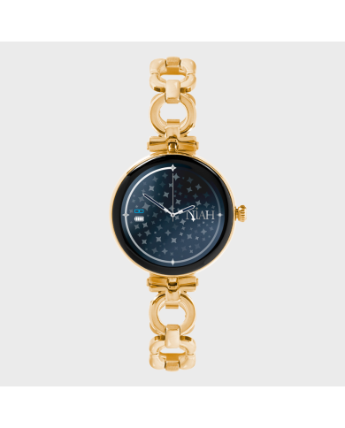 Smartwatch Lyra &#8211; Collezione Niah &#8211; Maglia Classica Metallica Gold