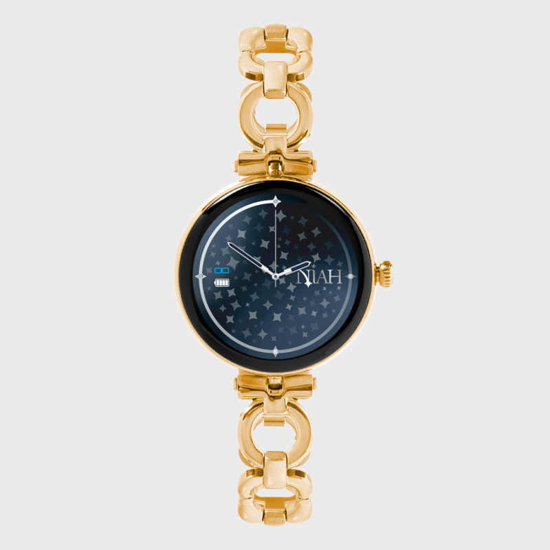 Smartwatch Lyra &#8211; Collezione Niah &#8211; Maglia Classica Metallica Gold