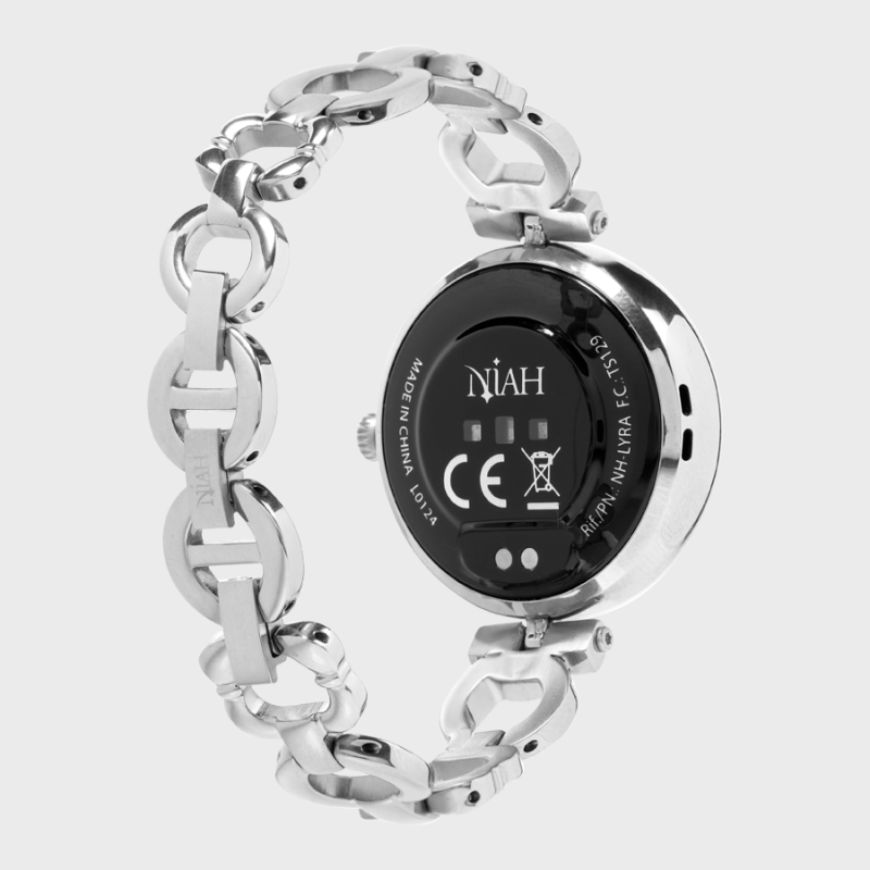Smartwatch Lyra - Collezione Niah - Maglia Classica Metallica Silver