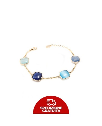 Bracciale Laguna Blu acqua, blu mare e blu