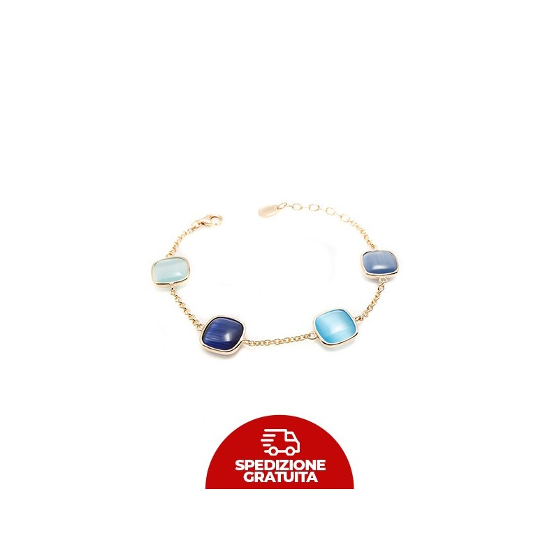 Bracciale Laguna Blu acqua, blu mare e blu