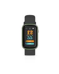 Smartwatch Steps Cassa Verde Cinturino Silicone Nero