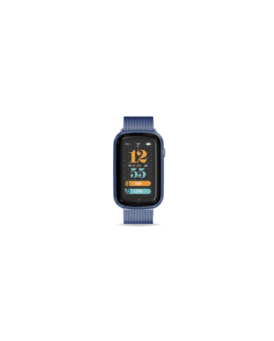 Smartwatch Steps Cassa Blu Cinturino Maglia Milano Blu