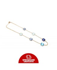 Girocollo Laguna Blu acqua, lavanda, blu mare e blu