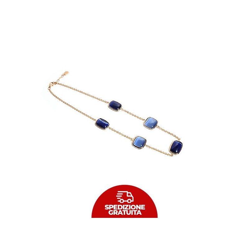 Girocollo Laguna Blu lavanda, blu mare e blu